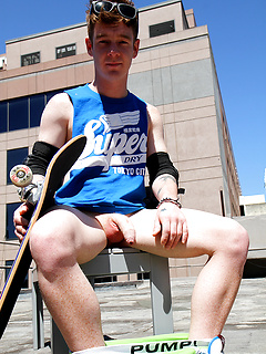 Red headed Aussie - Cody James naked on the roof by Bentley Race by Bentley Race image #7