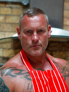 Big T shows his mature uncut dick