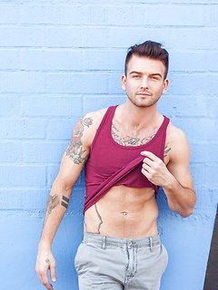 Brett Beckham jerks it before his bareback debut by Randy Blue by Randy Blue image #2