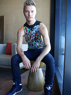Aussie boy Sarpa Van Rider's first porn shoot by Bentley Race by Bentley Race image #2