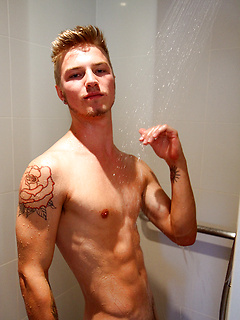 Aussie boy Sarpa Van Rider's first porn shoot by Bentley Race by Bentley Race image #13
