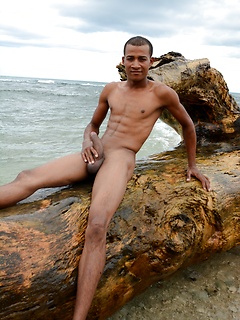 Outdoors: Quirky Young Yank Tourist Gets His Holes Pummelled On The Beach By A Monster Black Dick! by Staxus by Staxus image #5