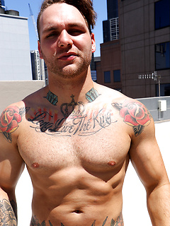Straight Aussie Hunter Jones - Naked on the Roof by Bentley Race by Bentley Race image #13