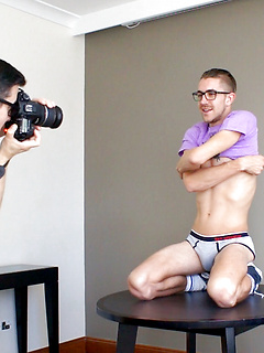 Super Hung Mates - Damien Dyson showing off his fat cock by Bentley Race by Bentley Race image #18