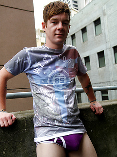 Naked on an inner city balcony - Cody James by Bentley Race by Bentley Race image #8