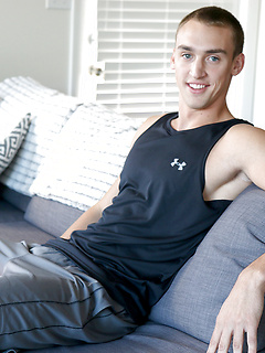 Fit College Jock Ben Wilson JERKS His COCK by Gayhoopla by Gayhoopla image #2