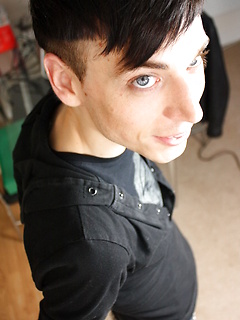 Macaulay Moore Jerks his cock untill it explodes allover him cute emo self by HomoEmo by HomoEmo image #1