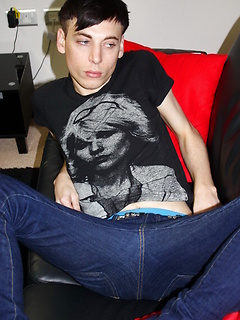 Macaulay Moore Jerks his cock untill it explodes allover him cute emo self by HomoEmo by HomoEmo image #5