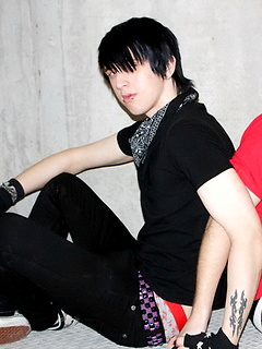 Kevin fucks hot emo Jaymie so hard he cums allover himself by HomoEmo by HomoEmo image #2