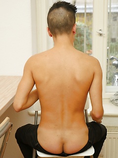 Tattooed twink Cory Prince stroking his big beautiful cock. by BF Collection by BF Collection image #11