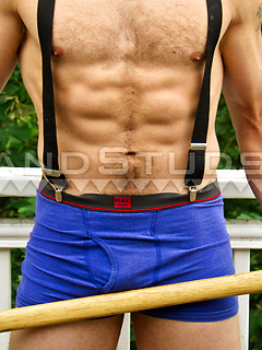 Tall Bearded Bain - Ripped Yoga Muscle Butt Mountain Man Works Out, Jerks & Pees In Oregon!