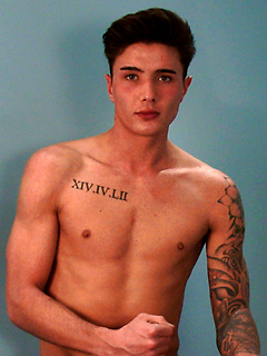 Straight Athletic Casias Reveals His Lean Ripped Body, Massive Uncut Cock and Cums!