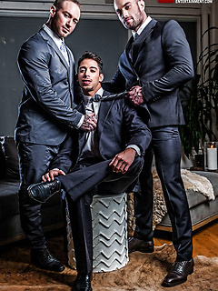 Drae Axtell's Corporate Threesome With Dylan James And Stas Landon by Lucas Entetainment by Lucas Entetainment image #1