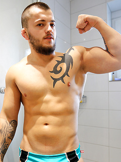 Take a long hot shower with my straight mate David Ivan by Bentley Race by Bentley Race image #6