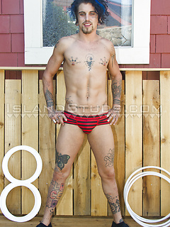 Tiny Talented Kreature - Ripped Twink Circus Performer, Works out, Pees, Shows Boys Hole and Blasts a Full Load! by Island Studs by Island Studs image #2